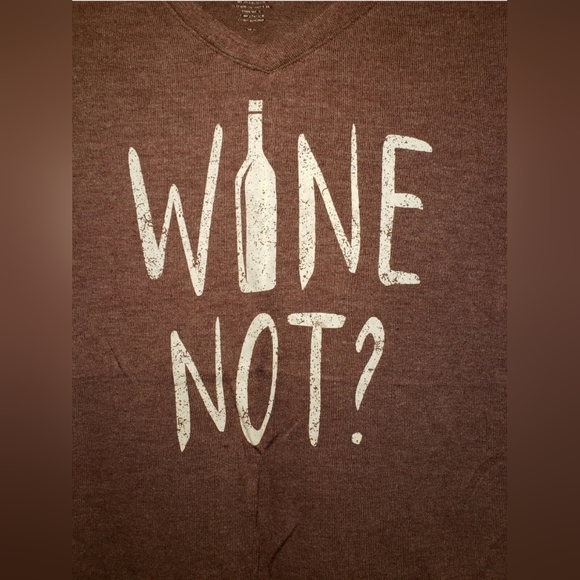❤️ WOMEN'S STATE OF WINE CREWNECK T-SHIRT W/ "WINE NOT?" PRINT/ LOGO SIZE SMALL - Picture 5 of 12